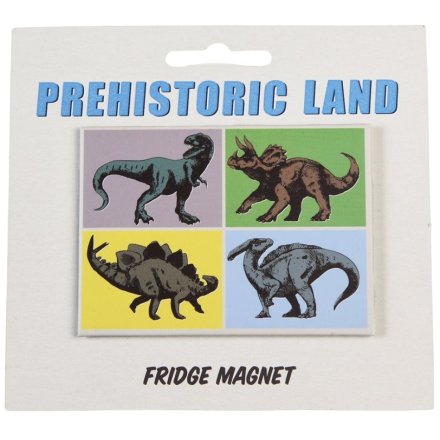 Elevate kitchen decor with the Prehistoric Land dinosaur fridge magne