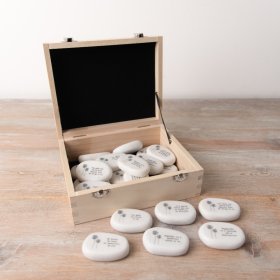 A delightful assortment of marble pebbles