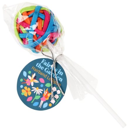 An ideal stocking filler, this fun hair bobble lollipop comes with 24 multicoloured hair bobbles.