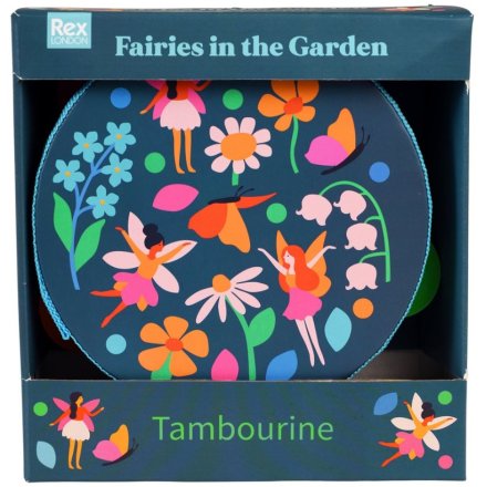 Make some noise with this pretty tambourine from the Fairies in the Garden range. 