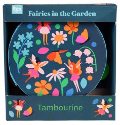 Make some noise with this pretty tambourine from the Fairies in the Garden range. 