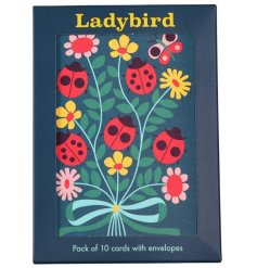 A pack of 10 greetings cards from the Ladybird collection. 