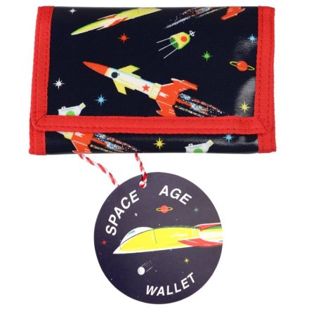 Teach the little ones to keep their pennies safe with this super cool Space Age wallet!