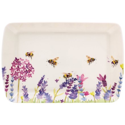 Bees & Flowers Tray Small, 24cm