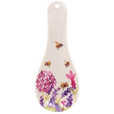Flower & Bee Spoon Rest, 24cm