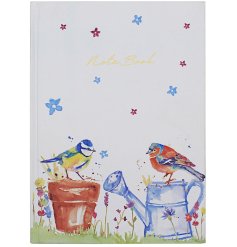Beautifully illustrated Garden Birds notebook