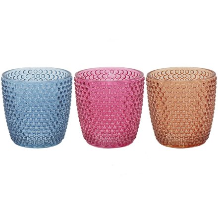 Colourful Candle Holders 3/a