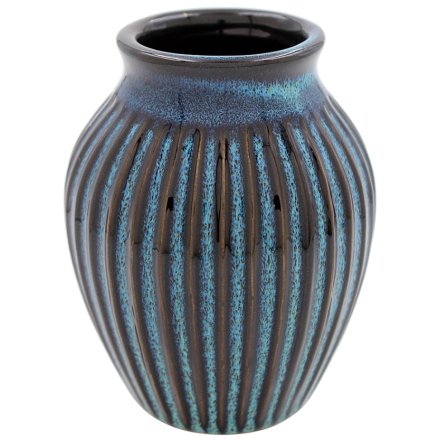 Small Reactive Glaze Vase, 13cm