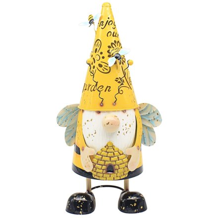 Bee + Butterfly Garden Gnome, 40cm