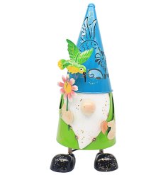 This delightful Bright Eyes Sunflower Gnome is sure to bring a smile to anyone's face!
