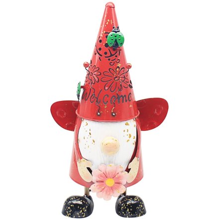 Bright Eyes Ladybug Gnome, 39cm
