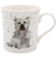 A gorgeous Westie themed mug made from fine china