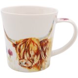 This charming Feather & Fur Highland Cow Mug is the perfect way to enjoy hot beverage.