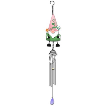 Bright Eyes Gnome Wind Chime, 80cm