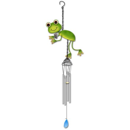 Bright Eyes Frog Wind Chime