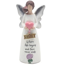 This beautiful angel ornament is the perfect addition to any home.