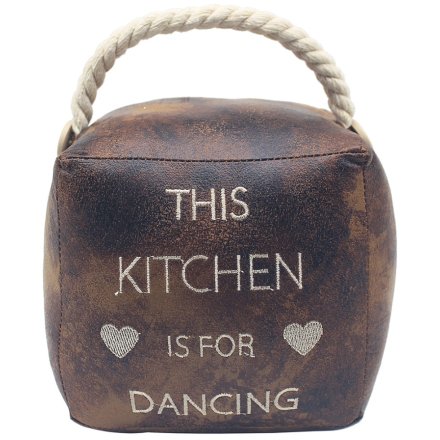 Kitchen Is For Dancing Doorstop.