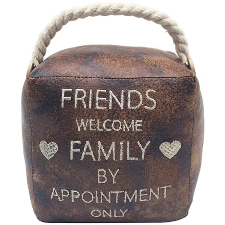 Family By Appointment Humour Doorstop