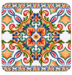 A stunning Tuscany coaster that makes for a wonderful and bright addition to any household.