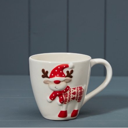 Reindeer Mug, 10cm