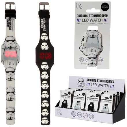 For all the Star Wars fans out there, this digital LED Stormtrooper watch in 2 assorted designs is the ideal gift idea.
