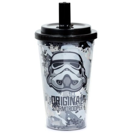 The Original Stormtrooper Double Wall Cup and Straw, 17.5cm