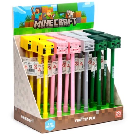A Minecraft pen in 4 assorted designs. 