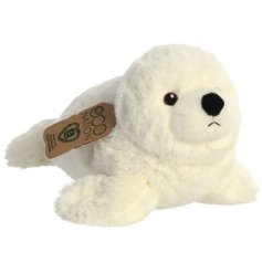 A cute fluffy seal toy from the Eco Nation range. 