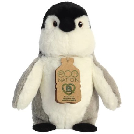 From the Eco Nation range, a super soft cuddly toy in a penguin design. 
