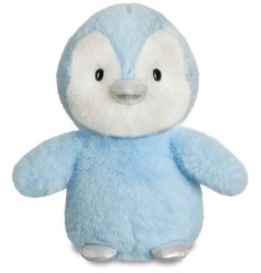 This super snuggly blue penguin is just waiting to be cuddled! 