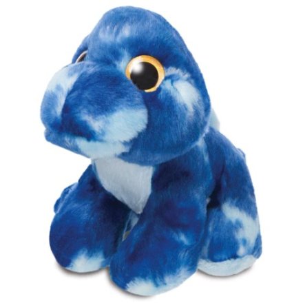 A blue patched colour mini dinosaur from the sparkle tales range. 