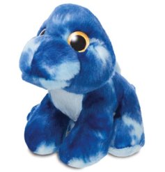 Jazzy the stegosaurus, a blue dinosaur from the sparkle tales range. 