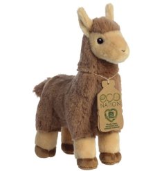 A gorgeous golden brown llama soft toy from the Eco Nation collection.