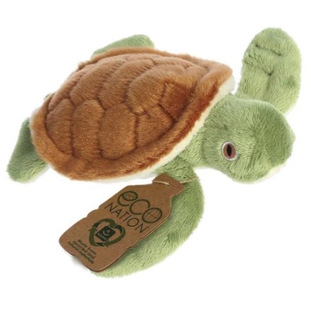 A plush toy in a mini turtle design from the Eco Nation range.
