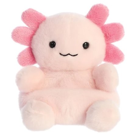 From the Palm Pal range, a super soft Axolotl soft toy. 