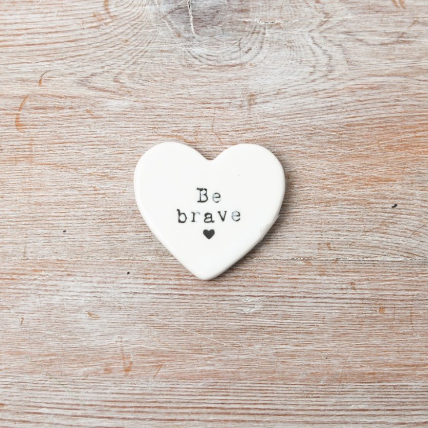 Be Brave Mini Heart, 4cm