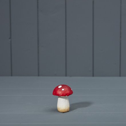Woodland Red Mushroom, 6.5cm