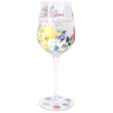 Spoil the mums out there with this gorgeous floral wine glass.