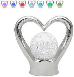 This eye-catching heart-shaped lamp is the perfect way to add a touch of colour and sparkle to any room.