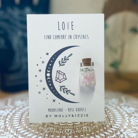 Jar of Crystals - Love, 10.5cm