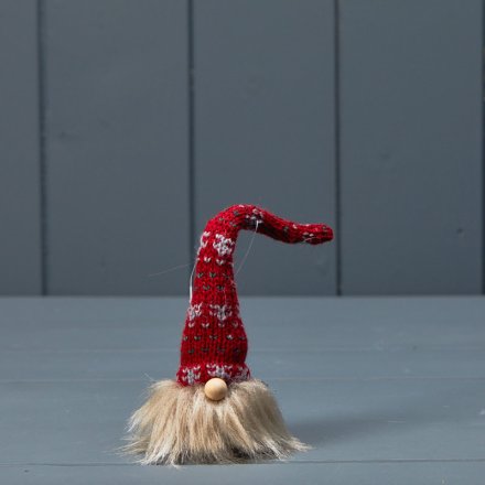 Red Knitted Gonk, 15cm