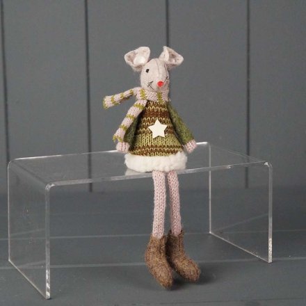 Autumn Fabric Mouse, 15cm