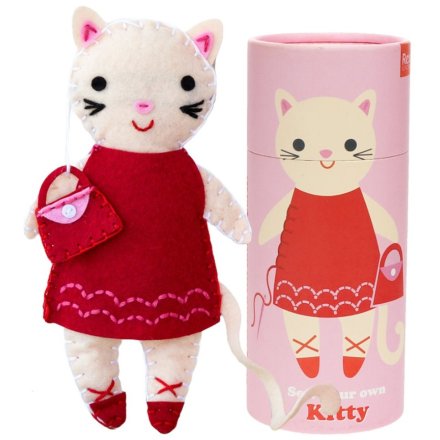 A sweet cat, that is made from by the recipient. Enjoy making this toy with a sew your own cat kit. 