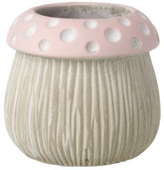 This adorable mushroom design pot is perfect for placing on a windowsill and filling with herbs. 