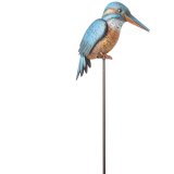 Add a woodland charm to the outdoor space with this metal kingfisher garden stake. 