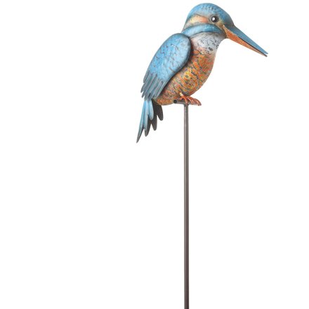 Garden Stake Kingfisher 76.5cm