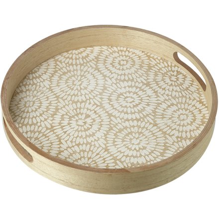 Round Patterned Tray, 32cm