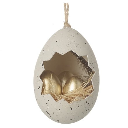 Speckled Hanging Egg
