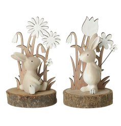 A charming small bunny woodland scene in 2 assorted designs.