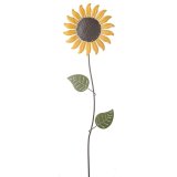 Brighten up your borders with this colourful sunflower garden stake. Beautifully textured with colourful petals. 